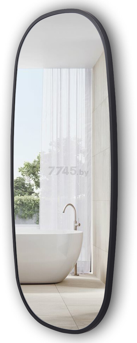 Зеркало для ванной EMZE Color Ellipse 450х900 (ELLIPSE.45.90.CHE)