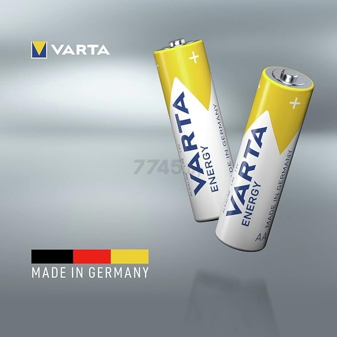 Батарейка AA VARTA ENERGY 1,5 V алкалиновая 30 штук - Фото 2