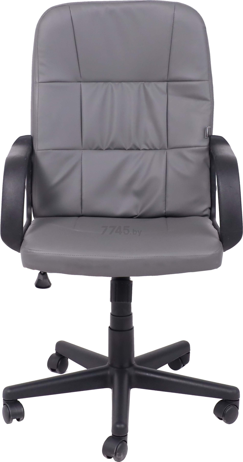 Кресло компьютерное AKSHOME Leonidas искусственная кожа темно-серый (103517) - Фото 2