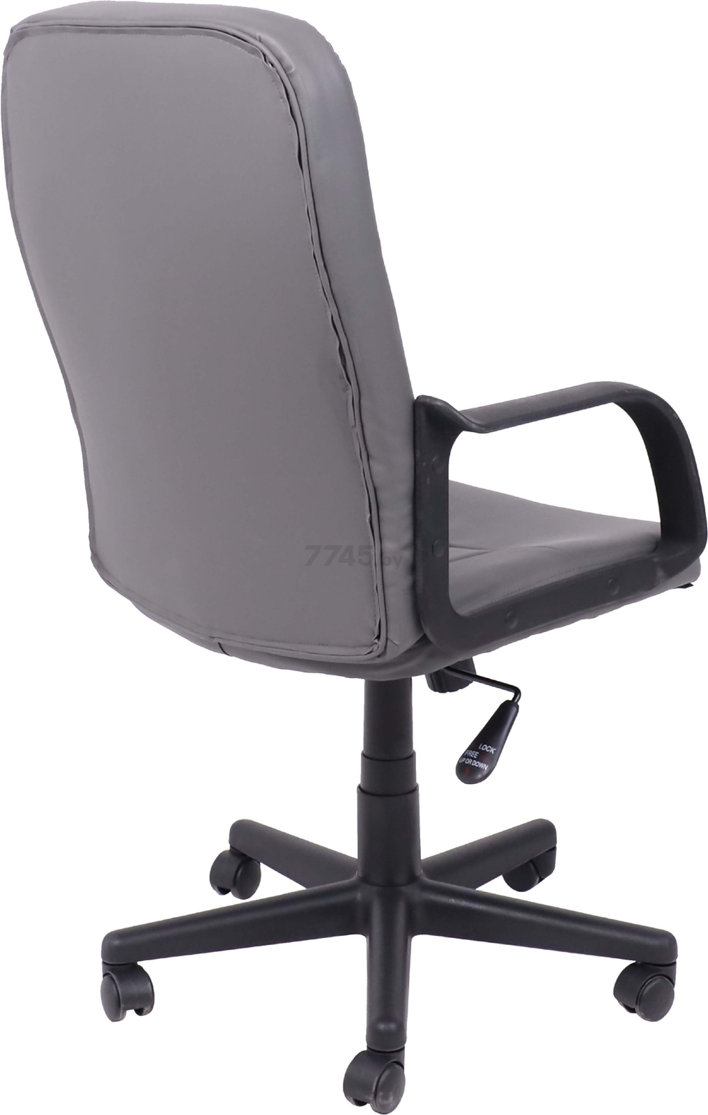 Кресло компьютерное AKSHOME Leonidas искусственная кожа темно-серый (103517) - Фото 4