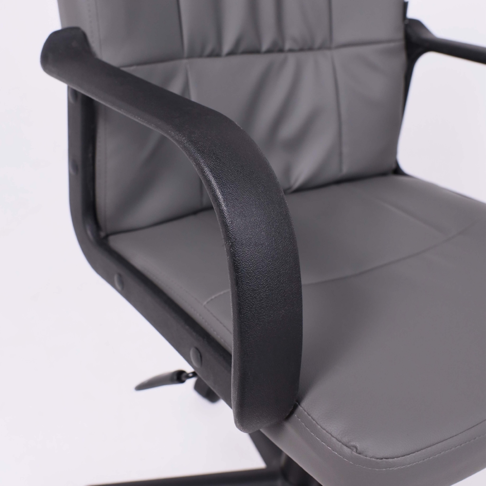 Кресло компьютерное AKSHOME Leonidas искусственная кожа темно-серый (103517) - Фото 7