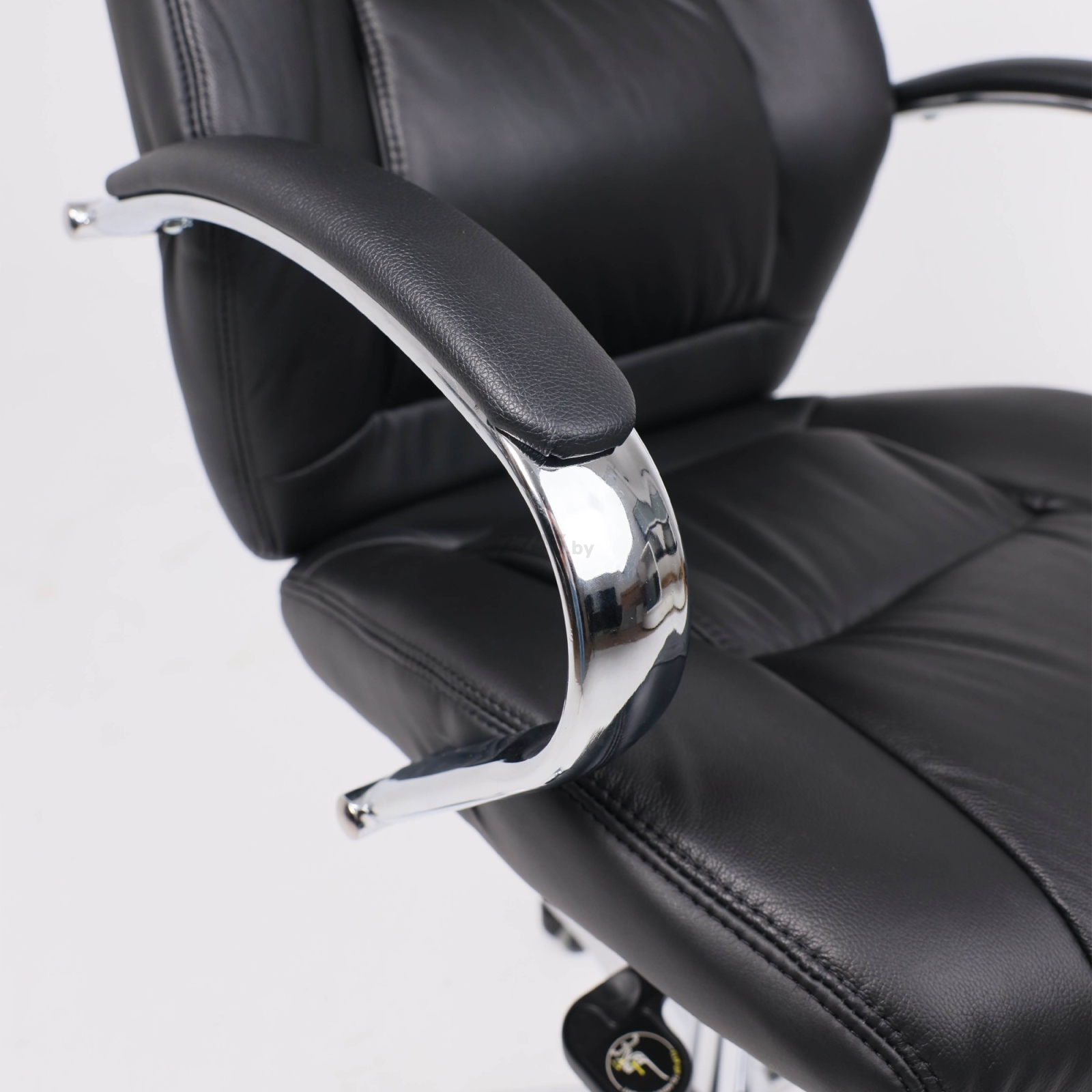 Кресло компьютерное AKSHOME Crocus натуральная кожа черный (104293) - Фото 6