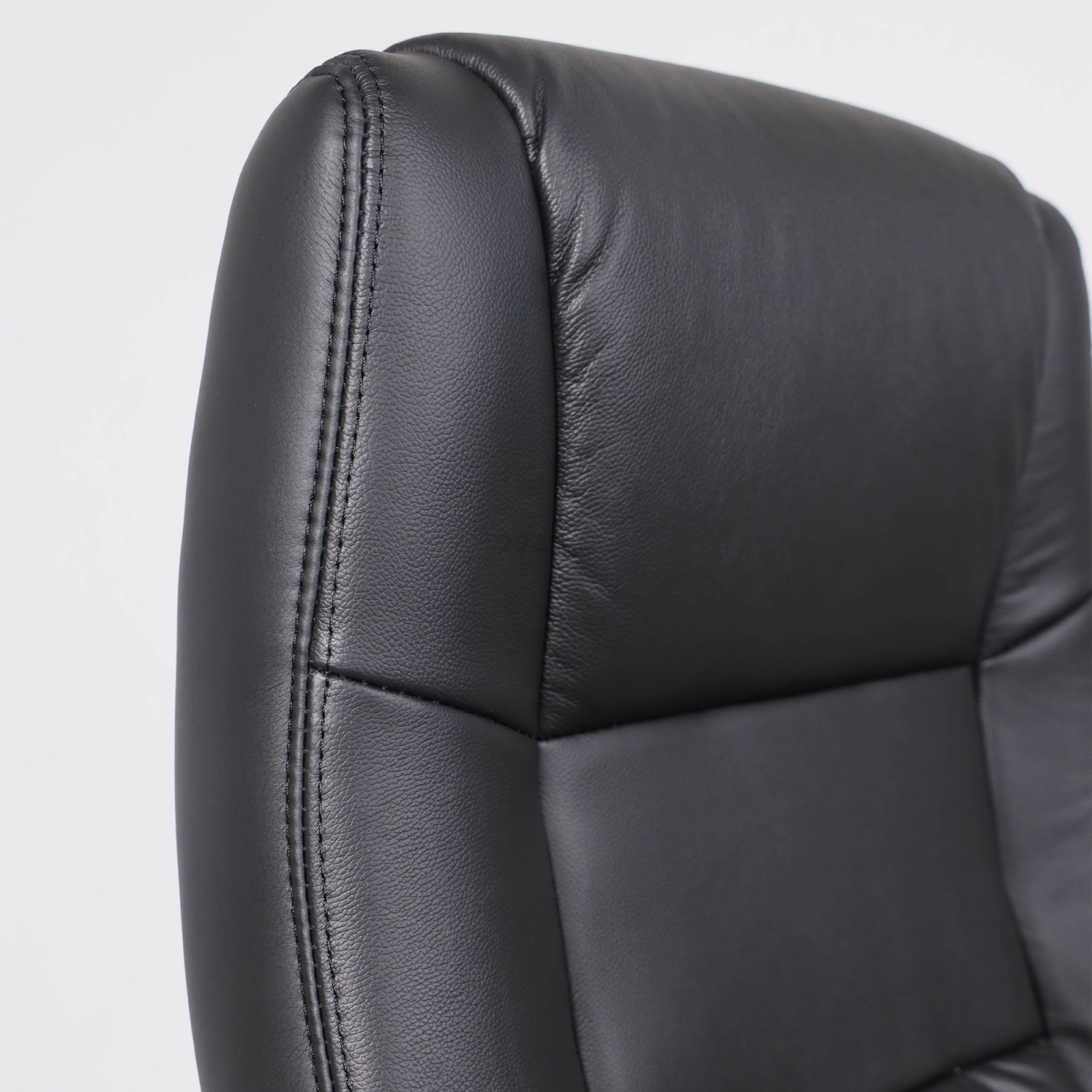 Кресло компьютерное AKSHOME Crocus натуральная кожа черный (104293) - Фото 8
