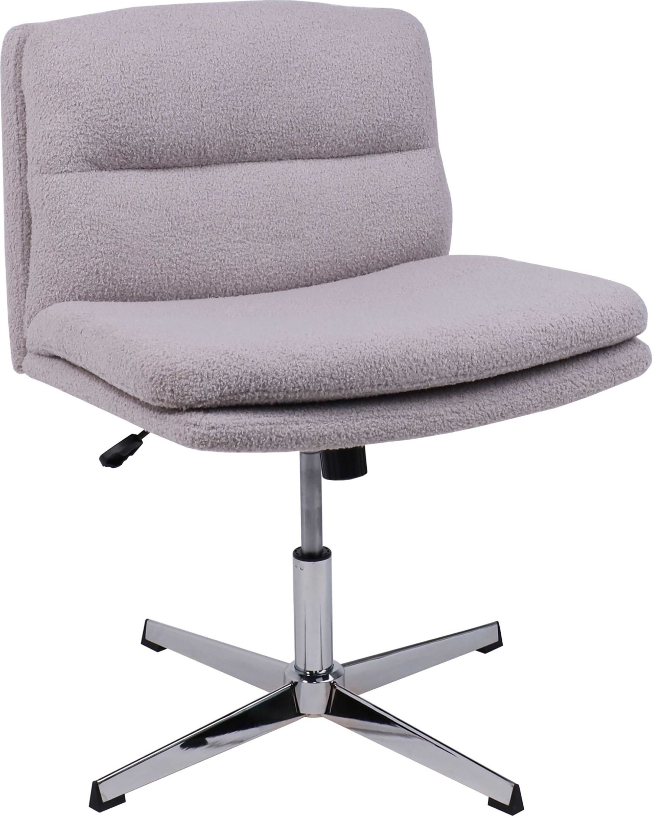 Кресло компьютерное AKSHOME Andre светло-серый букле CM2023-8/хром (105414)