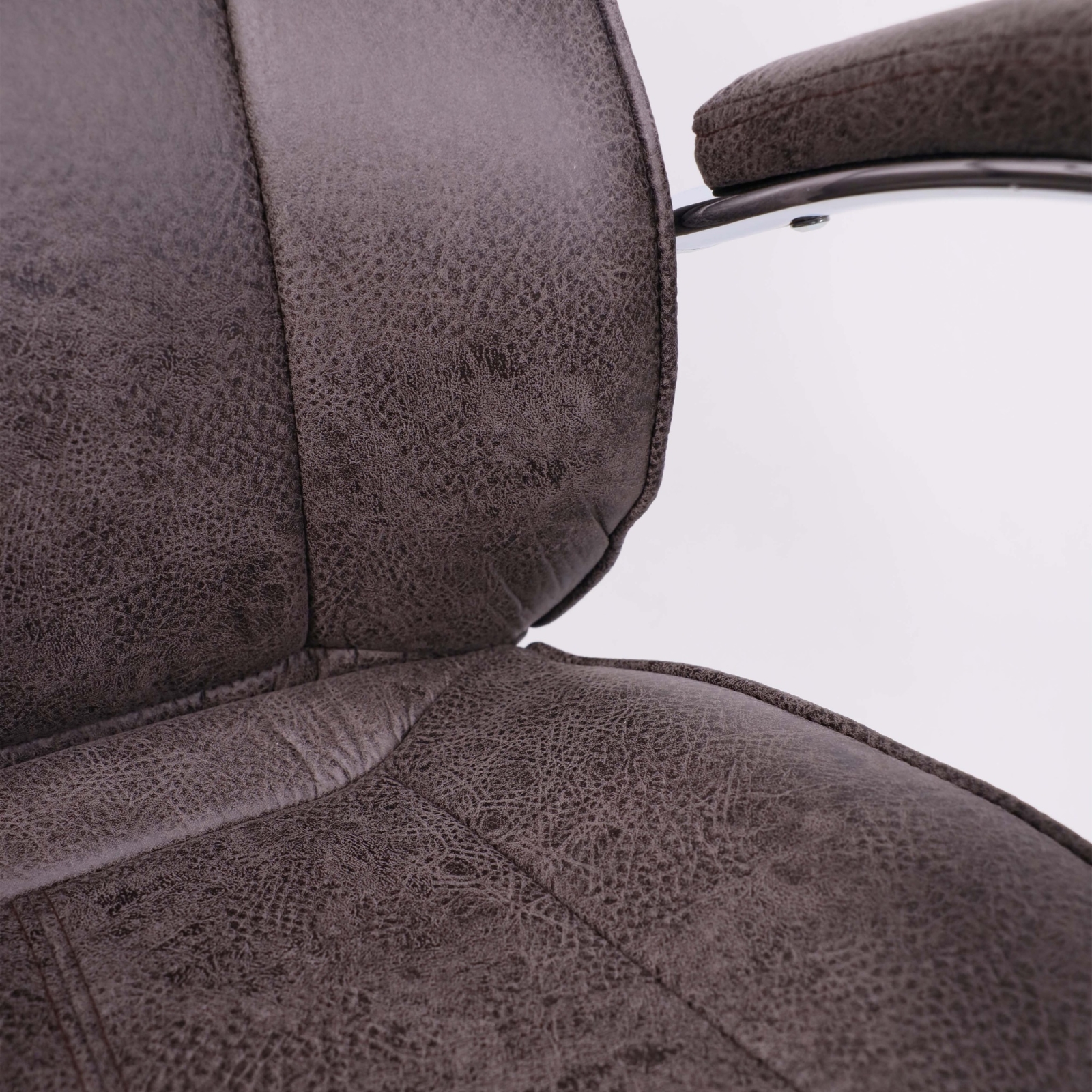 Кресло компьютерное AKSHOME Legran ткань коричневый (104295) - Фото 7