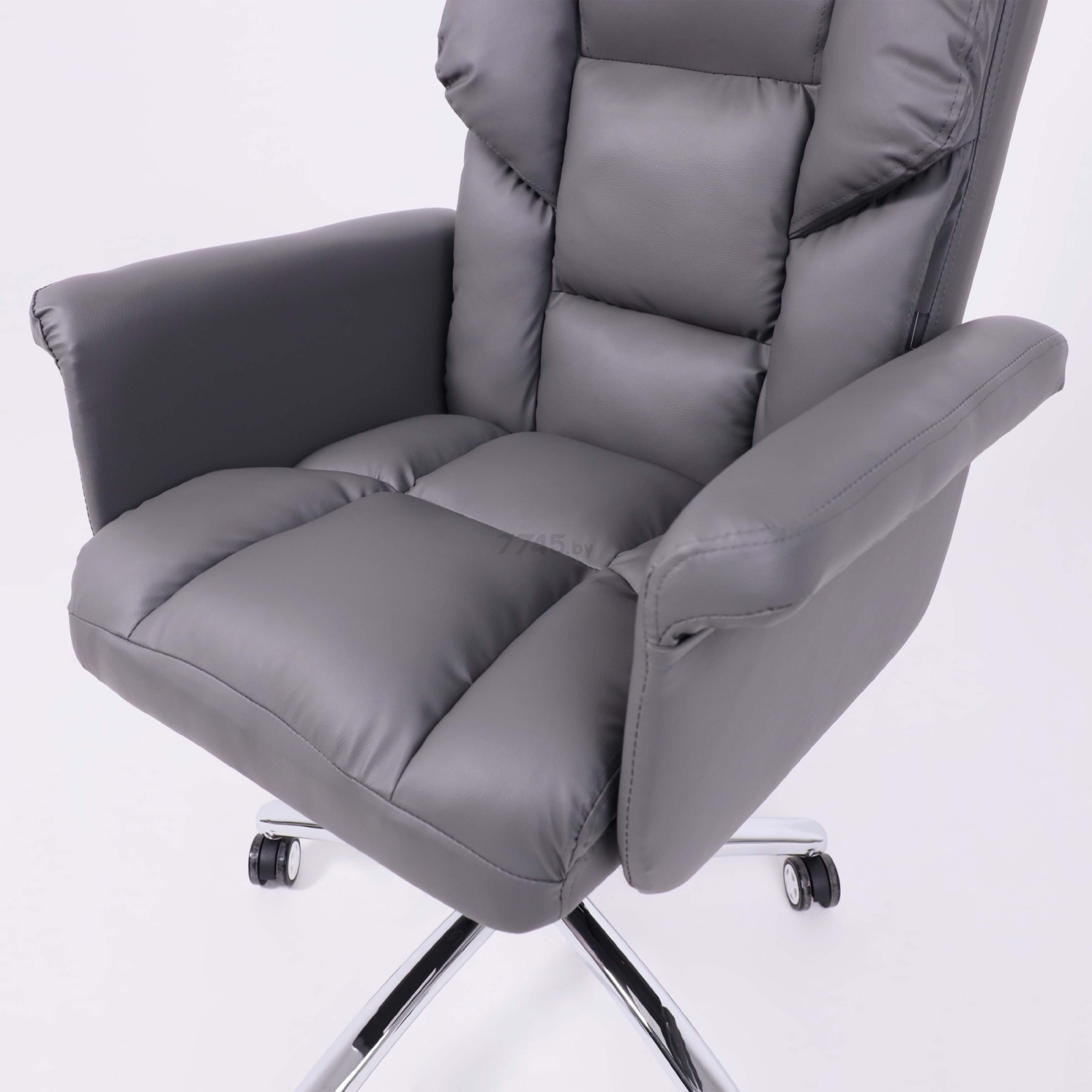 Кресло компьютерное AKSHOME Homer Eco темно-серый (103091) - Фото 12