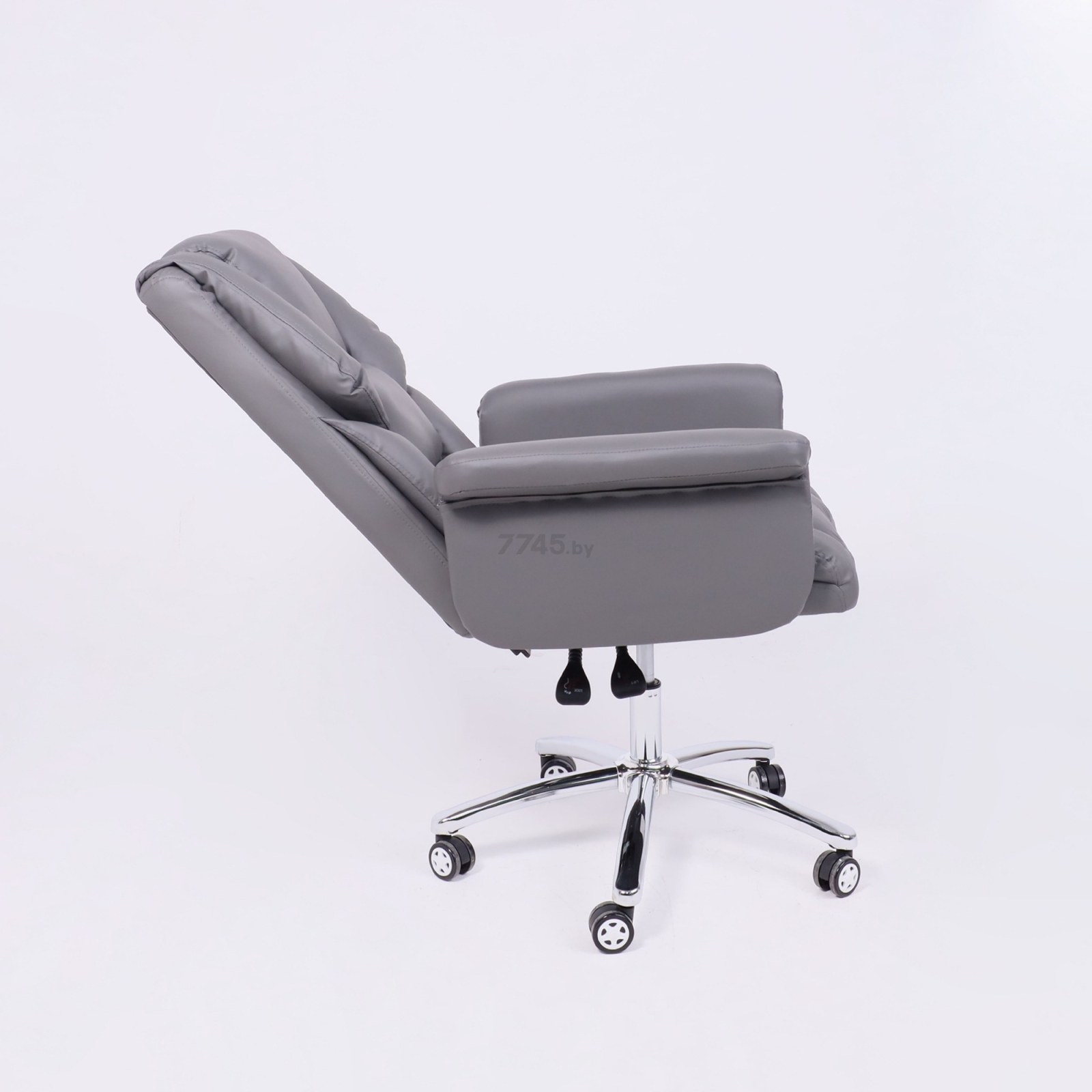 Кресло компьютерное AKSHOME Homer Eco темно-серый (103091) - Фото 17