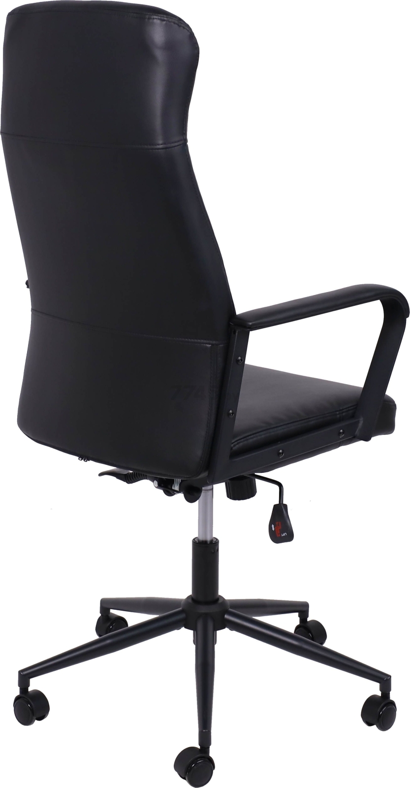Кресло компьютерное AKSHOME Edison кожзам черный (104695) - Фото 4
