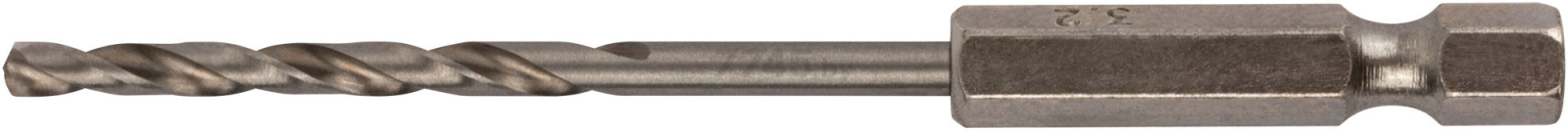 Сверло по металлу спиральное 3,2х63 мм FIT HSS полированное (34032) - Фото 2