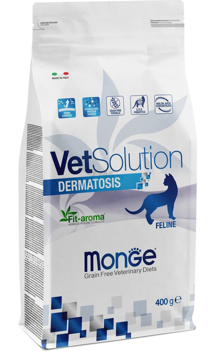 Сухой корм для кошек MONGE VetSolution Dermatosis 0,4 кг (70081542)