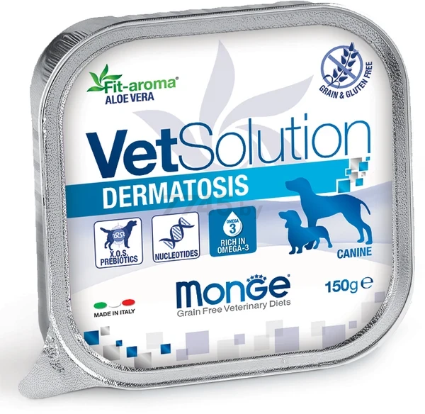 Влажный корм для собак MONGE Vet Dermatosis при заболеваниях кожи 150 г (70014502)