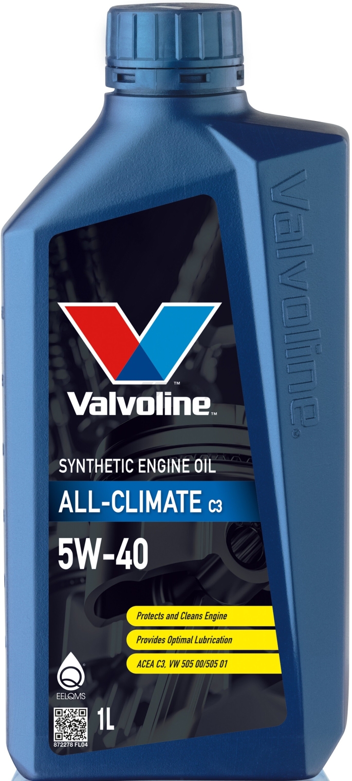 Моторное масло 5W40 синтетическое VALVOLINE All-Climate C3 1 л (872278)