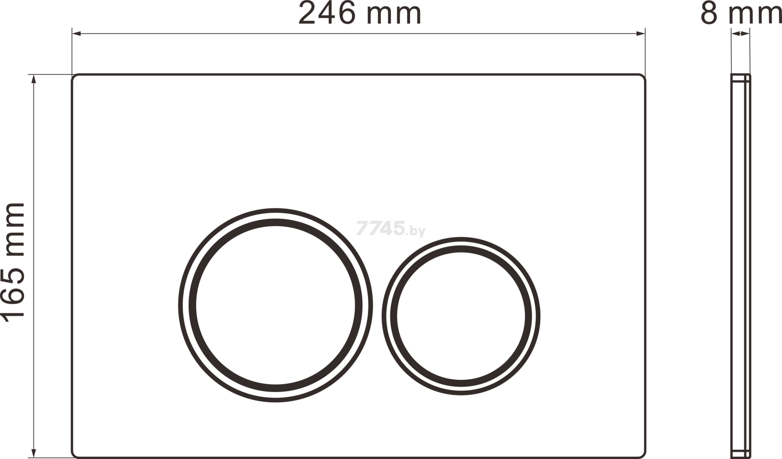 Унитаз с инсталляцией 6 в 1 ROXEN StounFix Slim (913681) - Фото 11