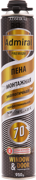 Пена монтажная ADMIRAL Premium gold 950 мл (UB-00002346)