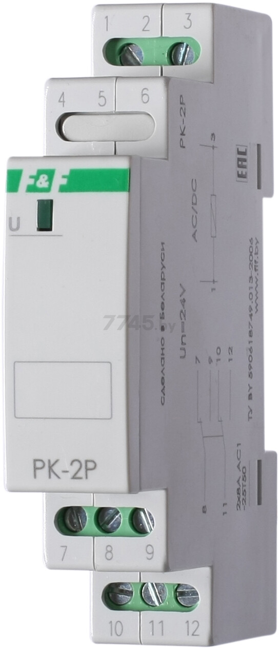 Реле электромагнитное ЕВРОАВТОМАТИКА PK-2P-24 (EA06.001.008)