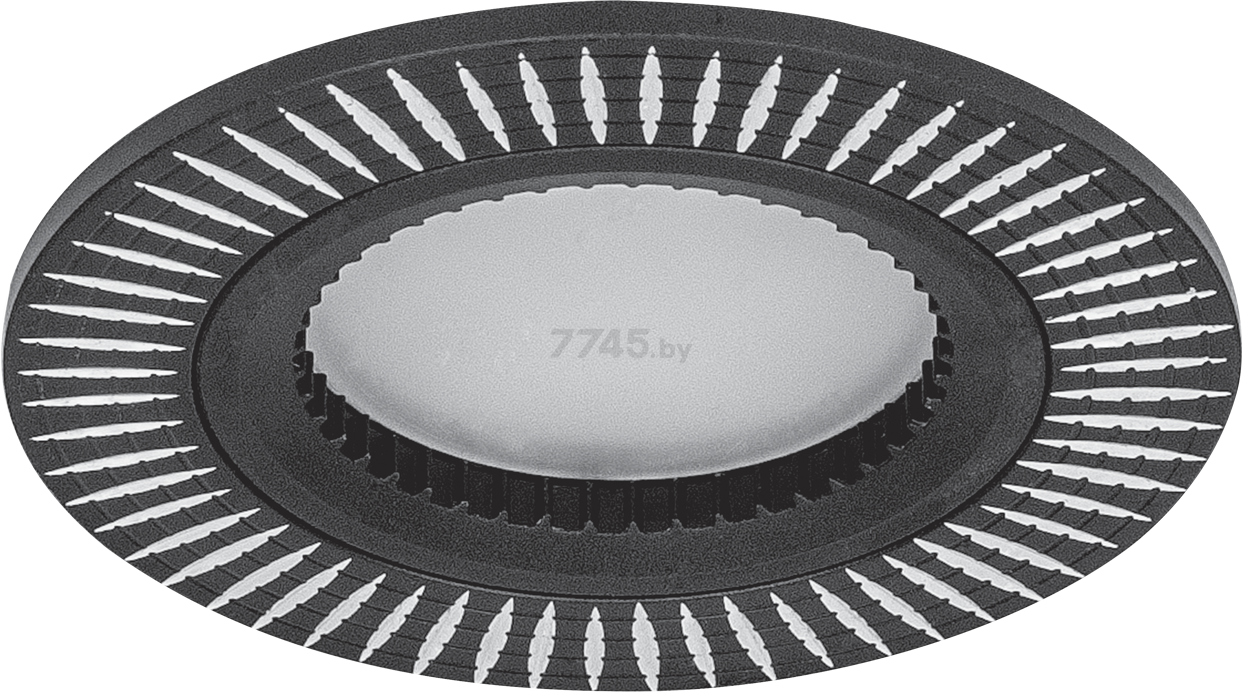 Светильник точечный 50 Вт GU5.3 GAUSS Aluminium черный хром (AL014)