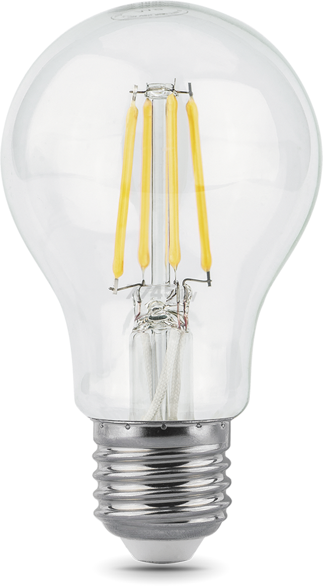 Лампа светодиодная филаментная Е27 GAUSS Black 6 Вт 4100K (102802206)