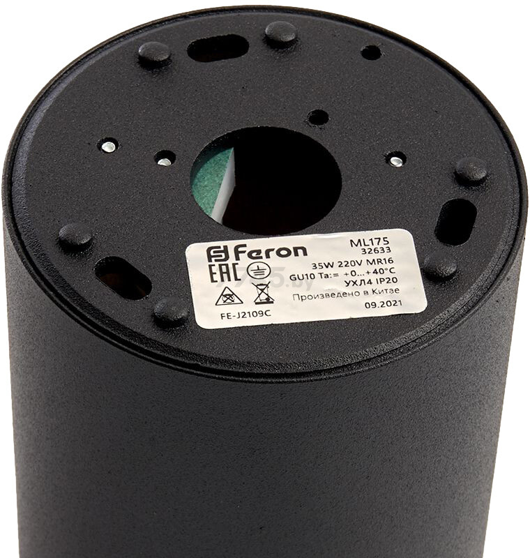 Светильник точечный накладной FERON ML175 MR16 черный, золото (32633) - Фото 3