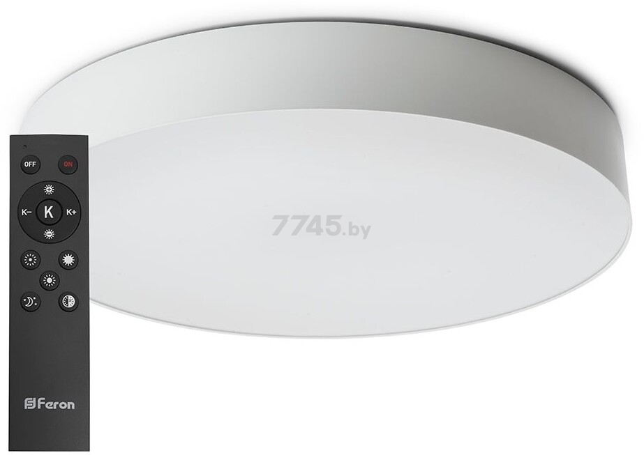 Светильник накладной светодиодный 60 Вт 3000К-6500K FERON AL6200 Simple matte белый (48069) - Фото 2