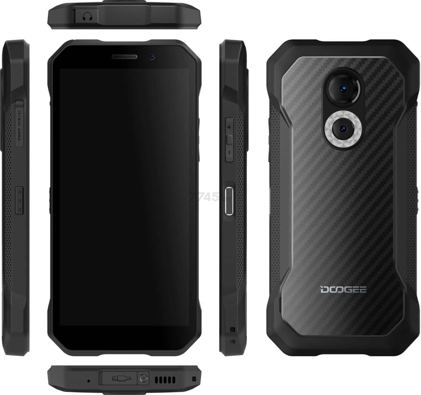 Смартфон Doogee S61 6GB/64GB Углеродное волокно (S61_Carbon Fiber) - Фото 2