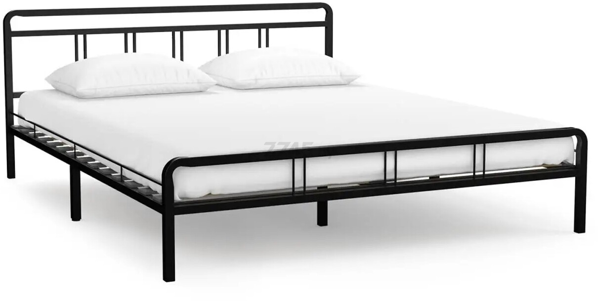 Кровать полуторная ASKONA Avinon 140х200 см черный шагрень - Фото 4