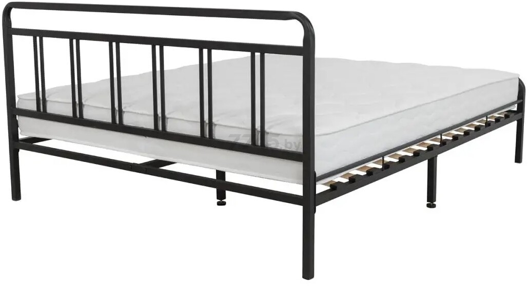 Кровать полуторная ASKONA Avinon 140х200 см черный шагрень - Фото 3
