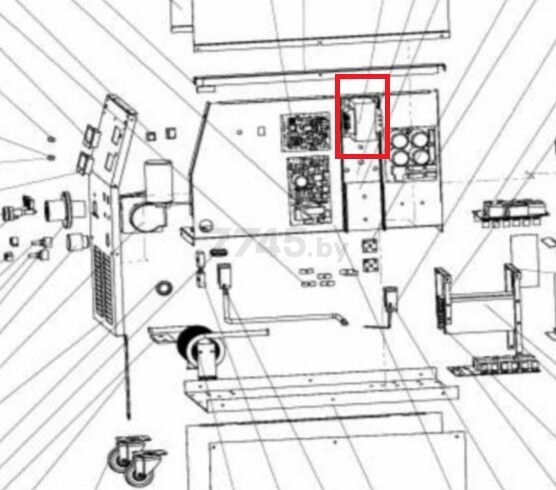 Трансформатор питания платы управления для сварочного аппарата SOLARIS MIG-250-3HD/MIG-250-HD (2.07.25.815)