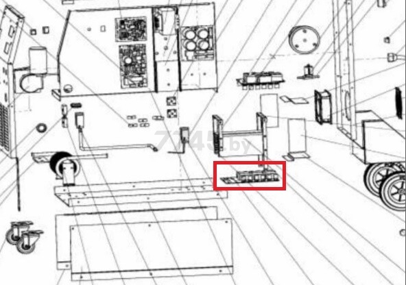 Плата вторичная для полуавтомата сварочного SOLARIS MIG-250-HD (1.1.05.01.0009)