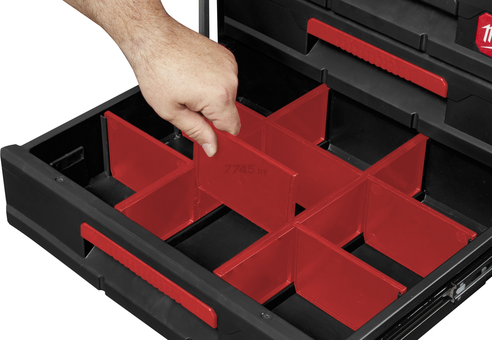 Ящик для инструмента MILWAUKEE Packout с 3-мя выдвижными отсеками (4932472130) - Фото 5