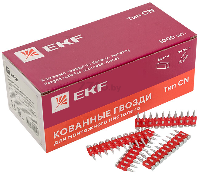 Гвозди кованые 17 мм тип CN 1000 штук EKF (cpn-3017bp)