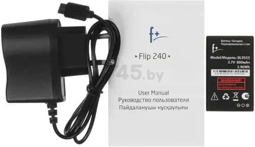 Мобильный телефон F+ Flip 240 Black - Фото 13