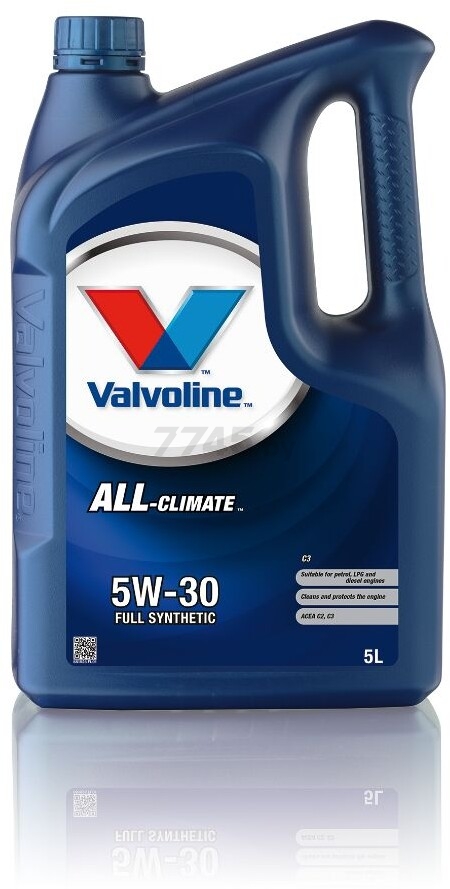 Моторное масло 5W30 синтетическое VALVOLINE All-Climate C2/C3 5 л (881925)