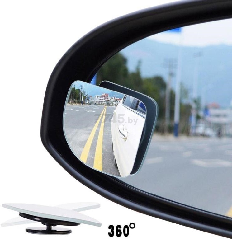Зеркало автомобильное 50x50 мм AIRLINE 2 штуки (AMR-09) - Фото 2