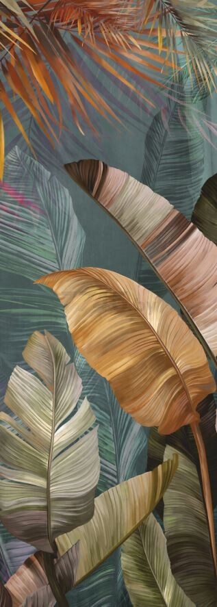 Фотообои флизелиновые ФАБРИКА ФРЕСОК Пальмовые листья Афреска 100x280 см (181280)