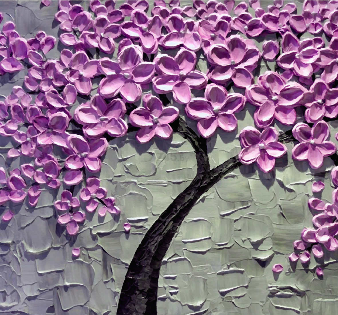 Фотообои флизелиновые ФАБРИКА ФРЕСОК Фиолетовое дерево 300x280 см (163280)