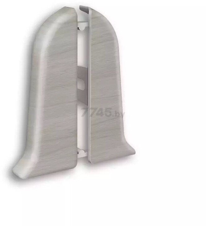 Заглушка для плинтуса IDEAL Классик 55 мм 268 клен серый 1 пара