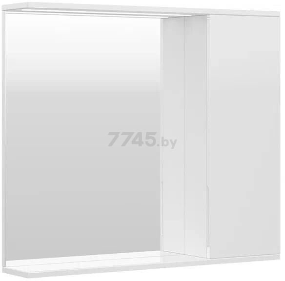 Шкаф с зеркалом для ванной VOLNA Lake 80 правый (zsLAKE80.R-01)