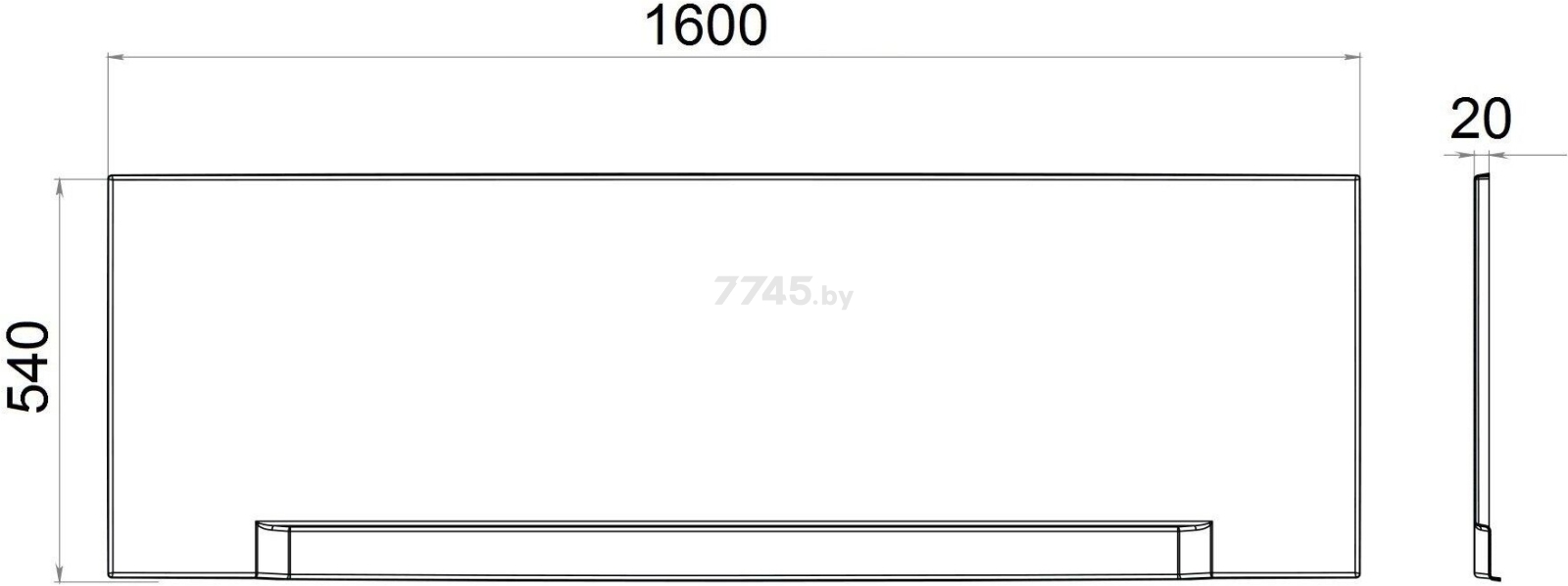 Экран под ванну TRITON Лондон/Дюна 160 см (Щ0000028745) - Фото 2