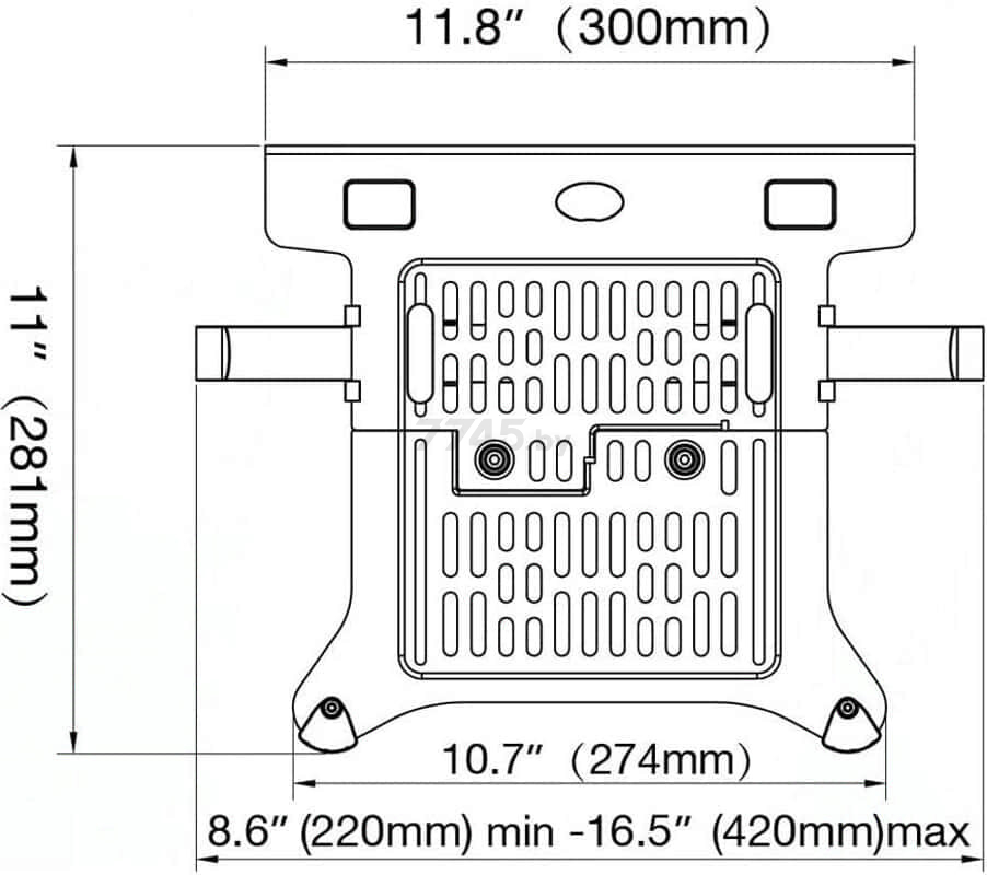 Адаптер-подставка к кронштейну для ноутбука NB FP-2 - Фото 6