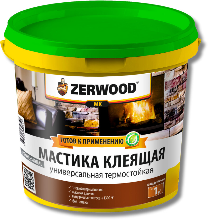 Мастика клеящая ZERWOOD MK термостойкая 4 кг
