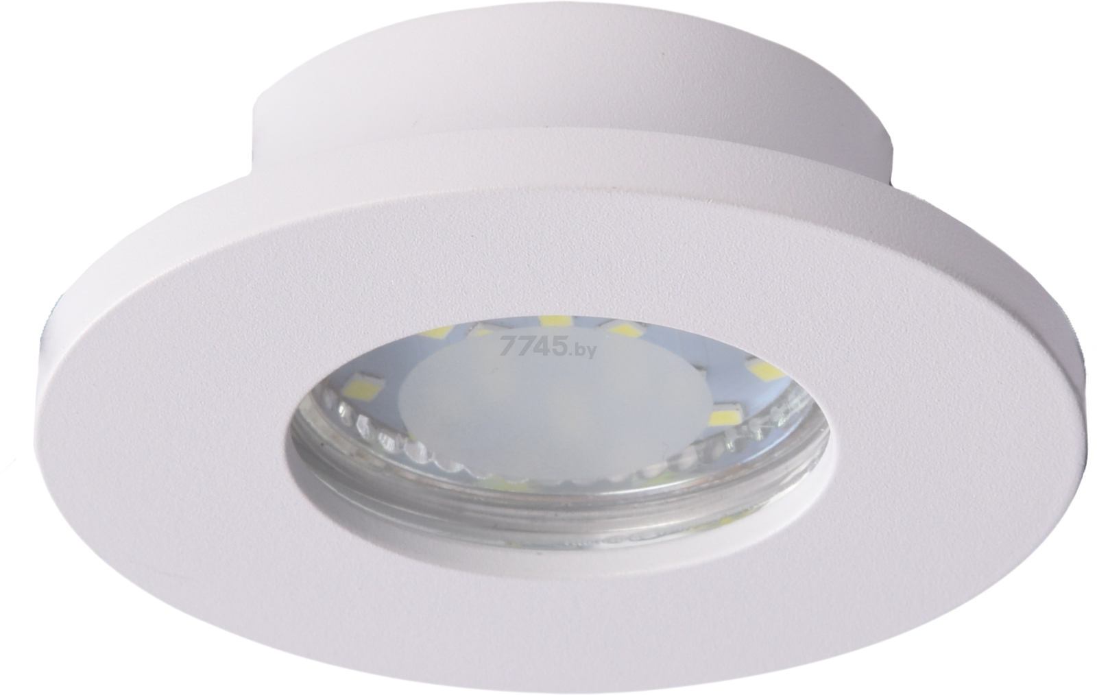 Светильник точечный встраиваемый GU10 TRUENERGY Flare пылевлагозащищенный белый (21242)
