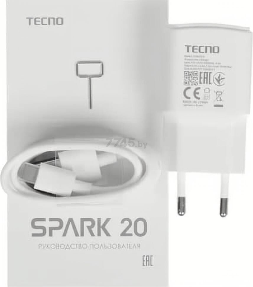 Смартфон TECNO Spark 20 8GB/256GB Magic Skin Blue - Фото 12