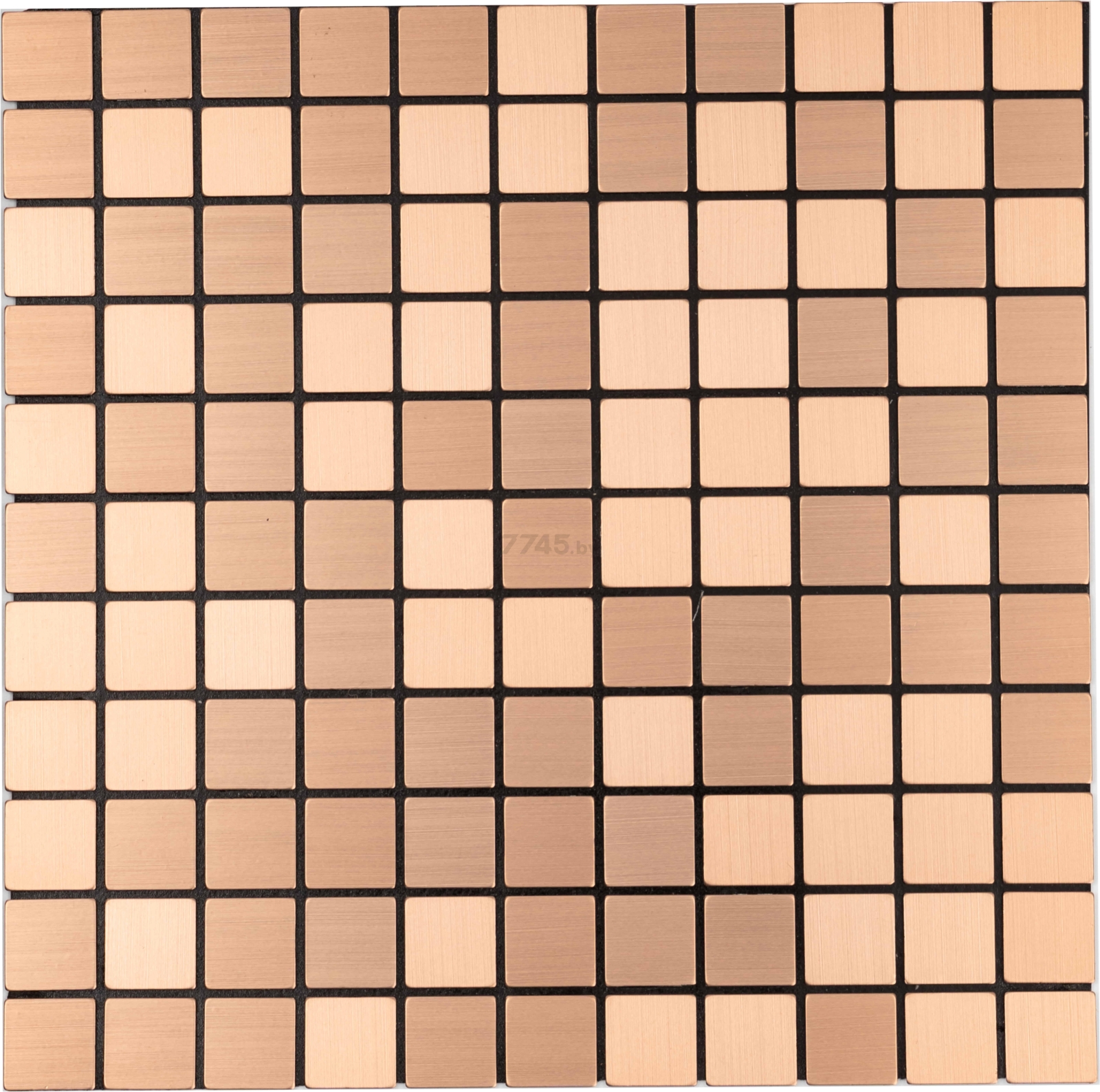 Панель ПВХ самоклеящаяся САМОКЛЕЙКИН Алюминий Бронзовая мозаика 300х300х3 мм (MA-B02)