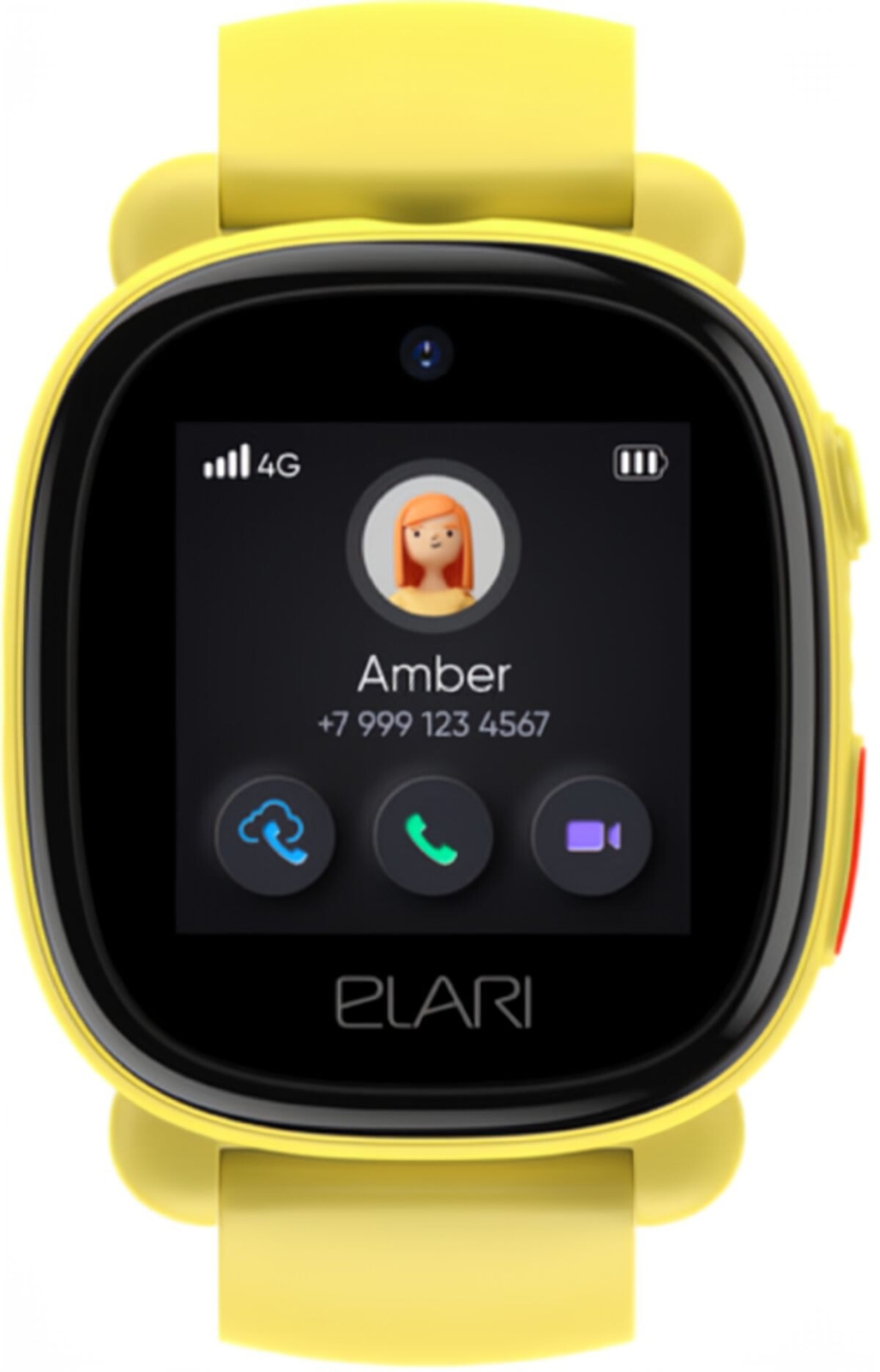 Умные часы детские ELARI KidPhone 4G Lite Yellow - Фото 8