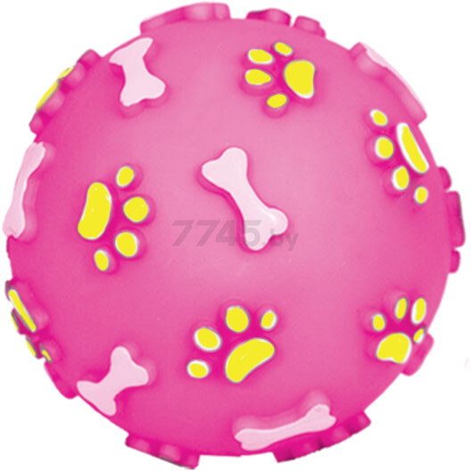 Игрушка для собак TRIOL Мяч с лапками и косточками 11 см (12101014) - Фото 2