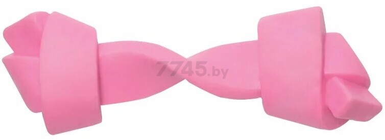 Игрушка для щенков TRIOL Кость узловая розовая 13,5 см (12191178)