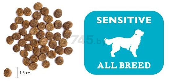 Сухой корм для собак BRIT Premium Sensitive лосось и индейка 15 кг (5063222) - Фото 4