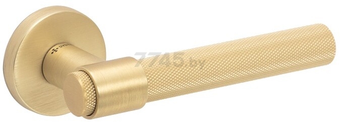 Ручка дверная на розетке SYSTEM Axel-t BB матовое золото (011171184)