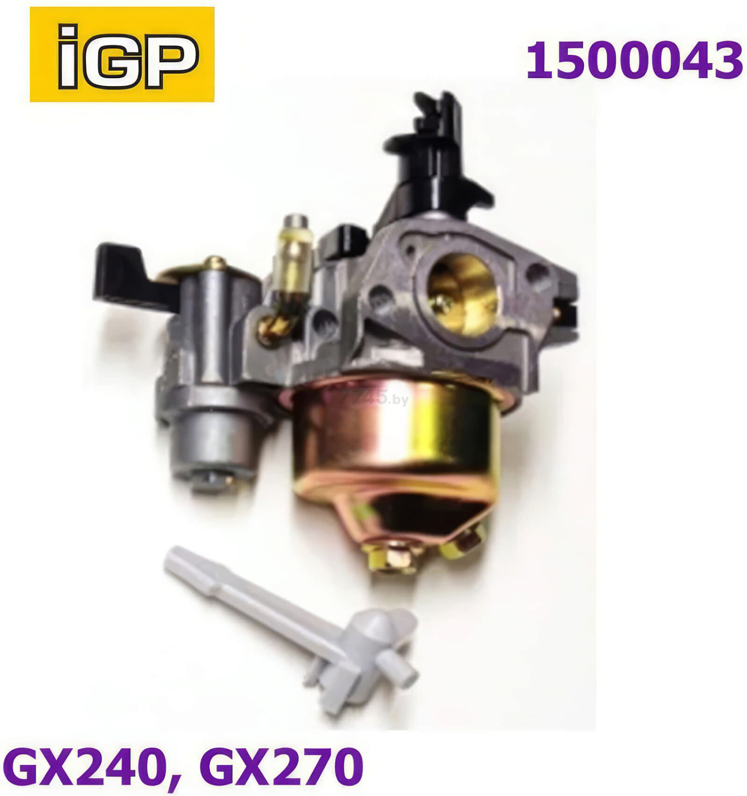 Карбюратор для двигателей Honda GX240/270 с краном IGP (1500043) - Фото 3