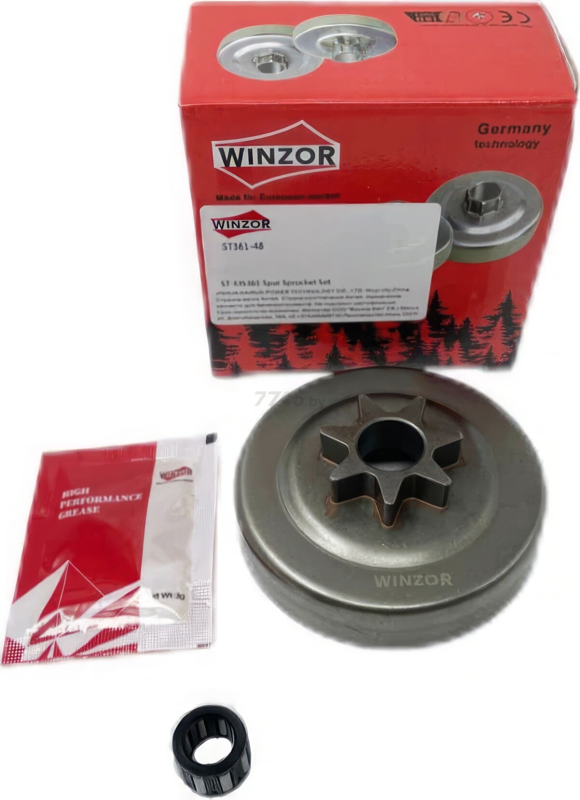 Барабан сцепления литой с подшипником для бензопилы WINZOR к Stihl 361 (ST361-48)